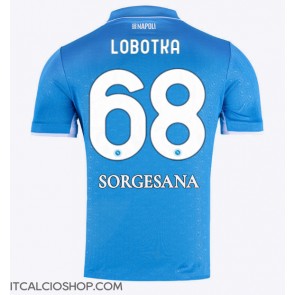 SSC Napoli Stanislav Lobotka #68 Prima Maglia 2024-25 Manica Corta